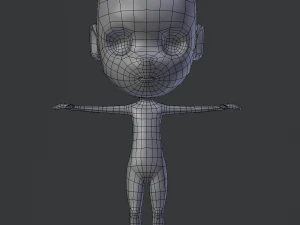 chibi base 3D Model