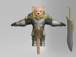 fantasy character Model 3D