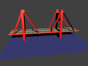 low poly bridge 3D Model