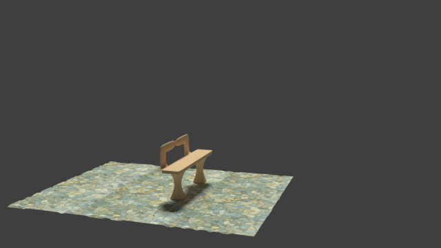 realistic bench 3D Model .c4d .max .obj .3ds .fbx .stl .blend 