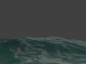 oc&eacute;ano realista Modelo 3D