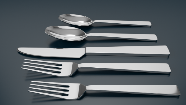 silver set 001 3D 모델 .c4d .max .obj .3ds .fbx .stl .blend 