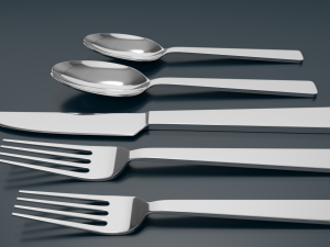 silver set 001 3D 모델