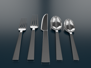 silver set 001 3D 모델