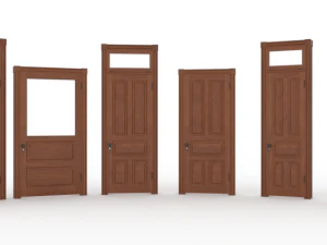 antique doors 3D Model