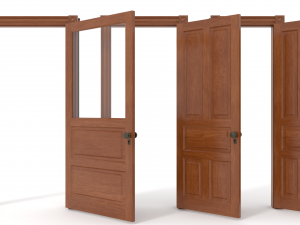 antique doors 3D 모델