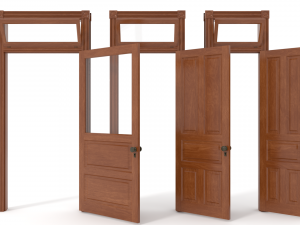 antique doors 3D 모델