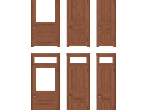 antique doors 3D 모델