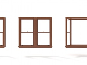 antique windows Modello 3D