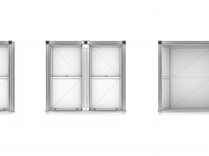 antique windows Modello 3D