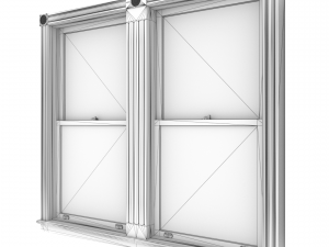 antique windows Modello 3D