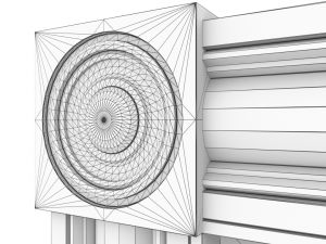 antique windows Modello 3D