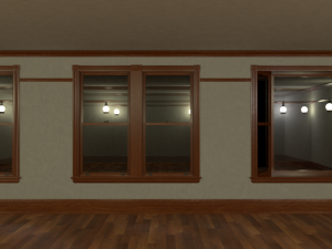 antique windows Modello 3D