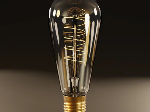 low poly antique light bulbs 3D Model
