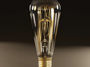 low poly antique light bulbs 3D Model