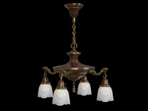 antique hanging pan lamp 3D मॉडल