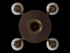 antique hanging pan lamp 3D Model