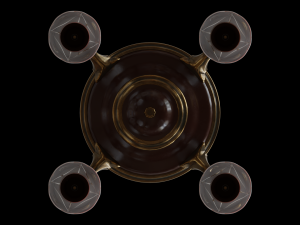 antique hanging pan lamp 3D Model