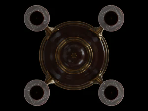antique hanging pan lamp 3D Model