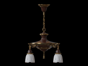 antique hanging pan lamp 3D Model