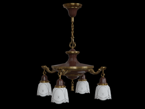antique hanging pan lamp 3D Model