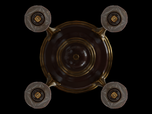 antique hanging pan lamp 3D Model