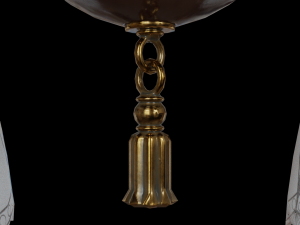antique hanging pan lamp 3D Model