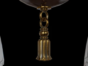 antique hanging pan lamp 3D Model