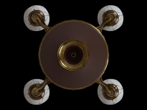 antique hanging pan lamp 3D Model