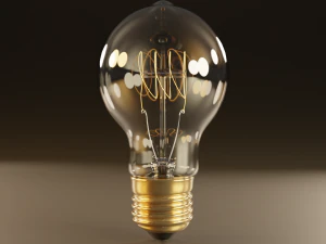 high poly antique light bulbs 3D Model