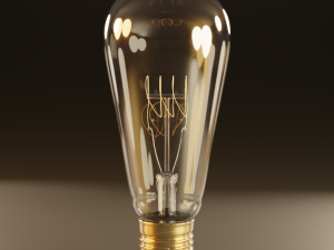 high poly antique light bulbs 3D 模型