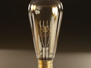 high poly antique light bulbs 3D Model