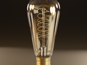 high poly antique light bulbs 3D 模型