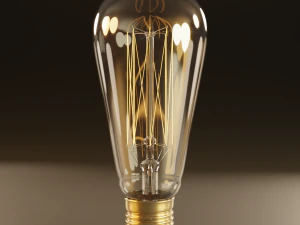 high poly antique light bulbs 3D Model