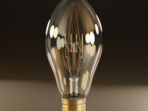 high poly antique light bulbs 3D 模型