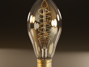 high poly antique light bulbs 3D 模型