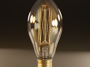 high poly antique light bulbs 3D 模型
