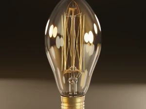 high poly antique light bulbs 3D Model
