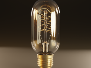 high poly antique light bulbs 3D 模型