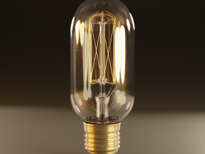 high poly antique light bulbs 3D 模型