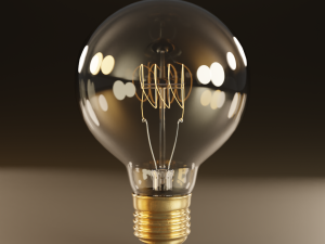 high poly antique light bulbs 3D 模型