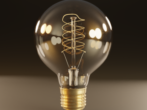 high poly antique light bulbs 3D 模型