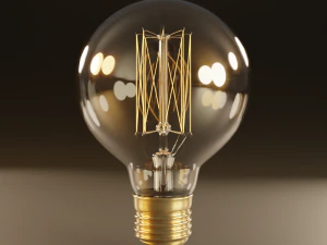 high poly antique light bulbs 3D Model