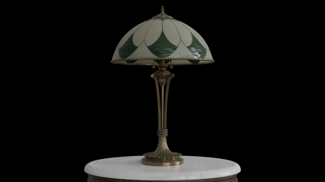 antique table lamp 001 Modelo 3D .c4d .max .obj .3ds .fbx .stl .blend 