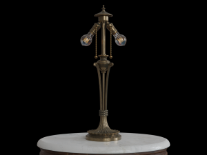 antique table lamp 001 Modelo 3D