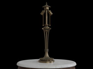 antique table lamp 001 Modelo 3D