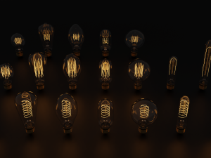 free antique light bulb 3D Model