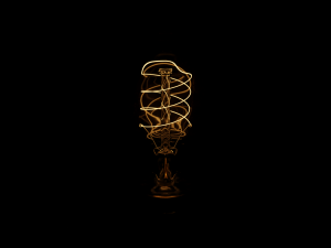 free antique light bulb 3D Model