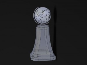 earth trophy 3D Model