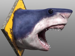 shark head1a Model 3D